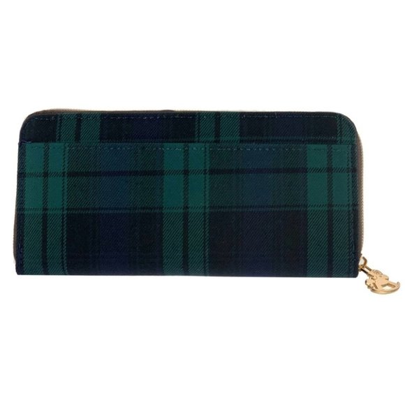 Waterproof Plaid Long Wallet Fits Phone & Bills - Picture 3 of 15